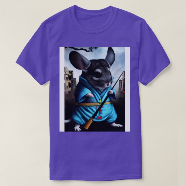 Chinchilla i en ninja-kostym 4 t shirt (Design framsida)