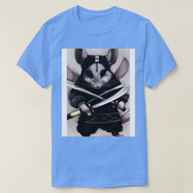 Chinchilla i en ninja-kostym t shirt (Design framsida)
