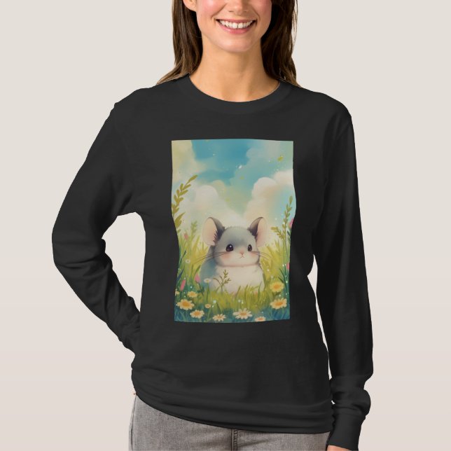 Chinchilla i naturens famn t shirt (Framsida)