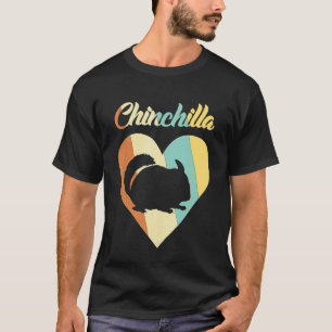 Chinchilla in Heart T Shirt