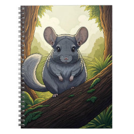 Chinchilla in the Forest Anteckningsbok