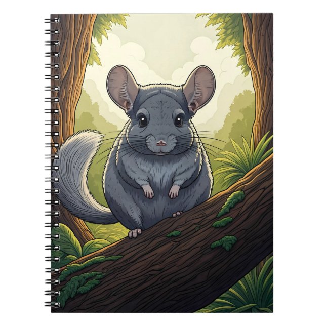 Chinchilla in the Forest Anteckningsbok (Framsidan)