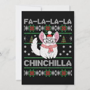 Chinchilla jul, uggla för Chinchilla Kärlek Julkort