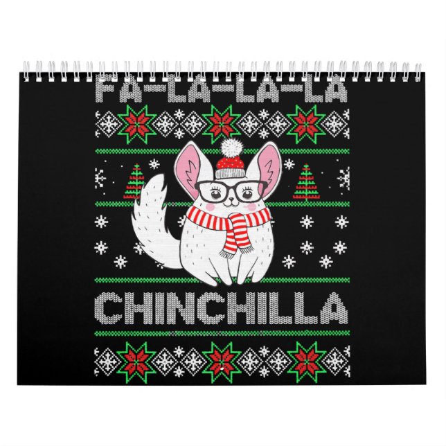 Chinchilla jul, uggla för Chinchilla Kärlek Kalender (Omslag)