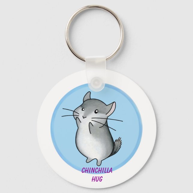 Chinchilla kram nyckelring (Framsida)