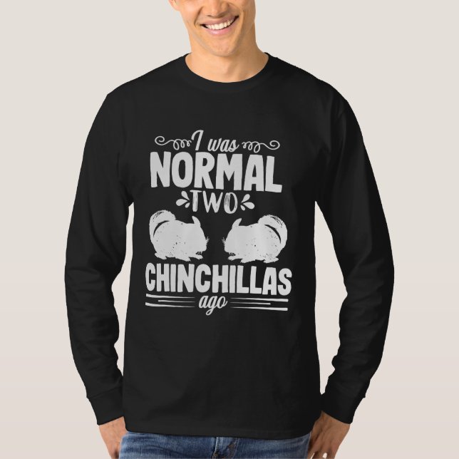 Chinchilla Mamma Pappa Normal Pet Owner Animal Lov T Shirt (Framsida)