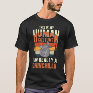 Chinchilla Människokostym Halloween Chinchilla T Shirt