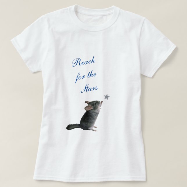Chinchilla når stjärna t shirt (Design framsida)