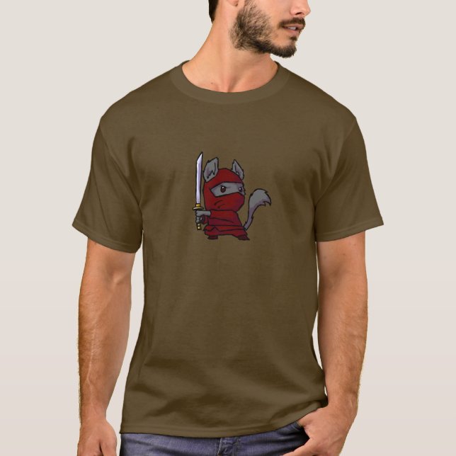 Chinchilla Ninja Tee Shirt (Framsida)