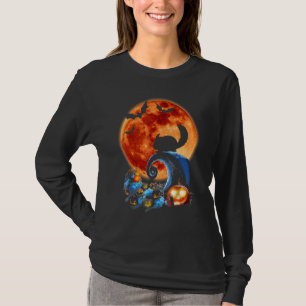 Chinchilla och Måne Halloween Costume Silhouette T Shirt
