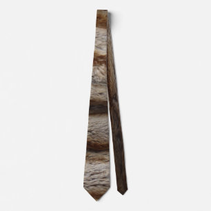 CHINCHILLA PÄLS DESIGN VÅGRÄT NECK TIE SLIPS