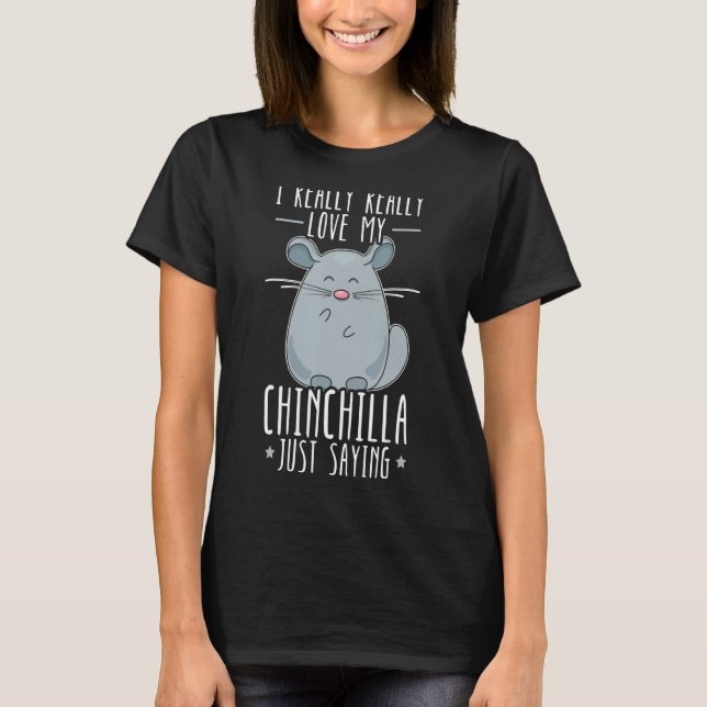 Chinchilla Pet Animal 5 T Shirt (Framsida)