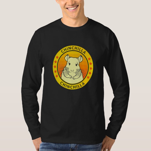 Chinchilla Porträtt T Shirt (Framsida)