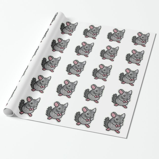 Chinchilla Presentpapper (Utrullad)