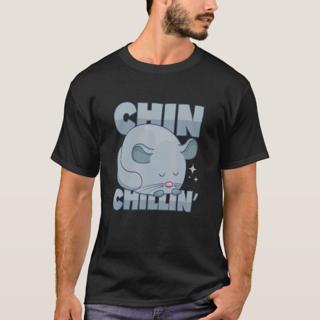 Chinchilla Pun Chill Chilling T Shirt (Framsida)
