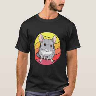 Chinchilla Retro Sunset Rodent Chinchillas T Shirt