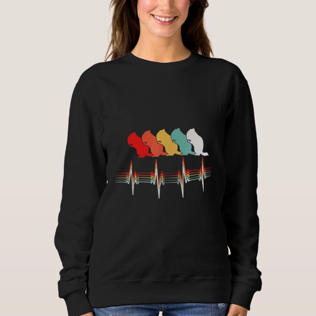 Chinchilla Retro Sunset T Shirt (Framsida)
