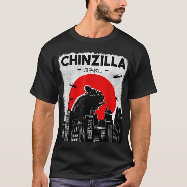 Chinchilla Shirt, Funny Chinzilla Tshirt, Chinchil T Shirt (Framsida)