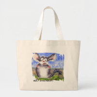 Chinchilla Tecknad Funny Tote Bag