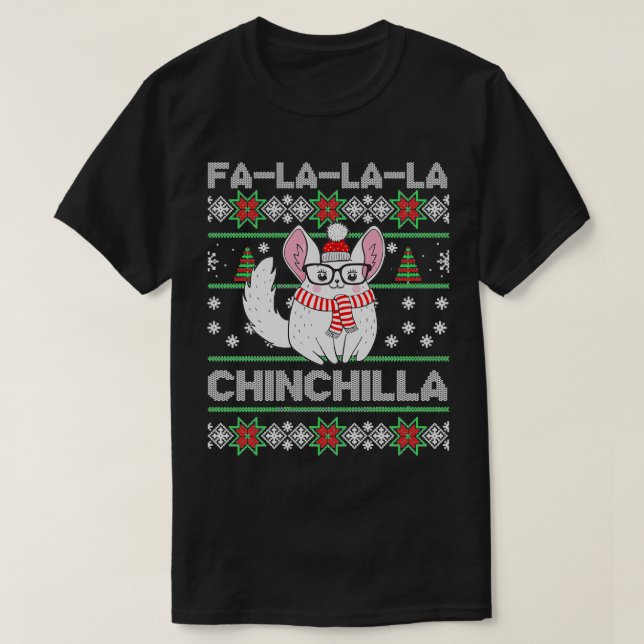 Chinchilla Ugly jul Sweater T Shirt (Design framsida)
