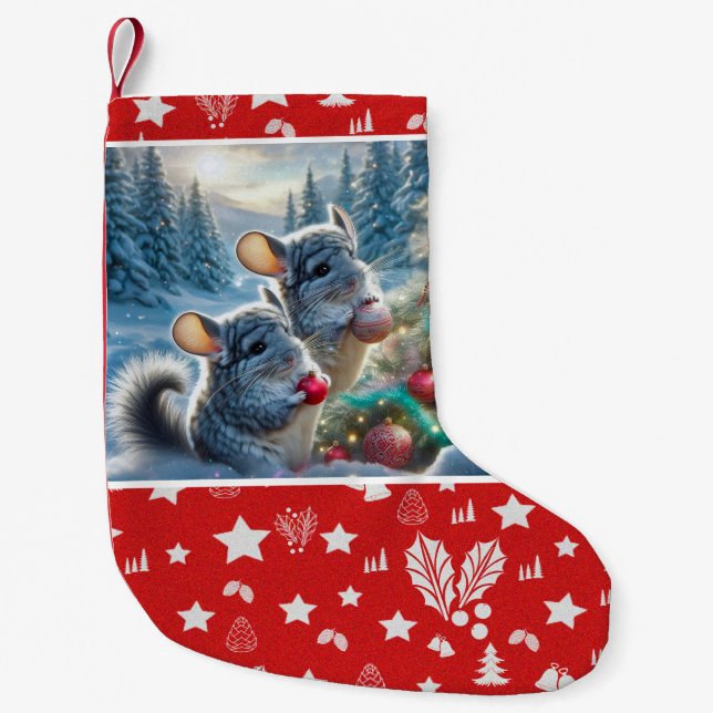 Chinchillas' Christmas Stocking Liten Julstrumpa (Framsidan)