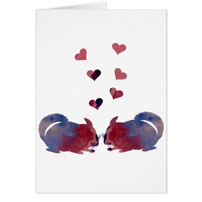 Chinchillas Hälsningskort (Framsidan)