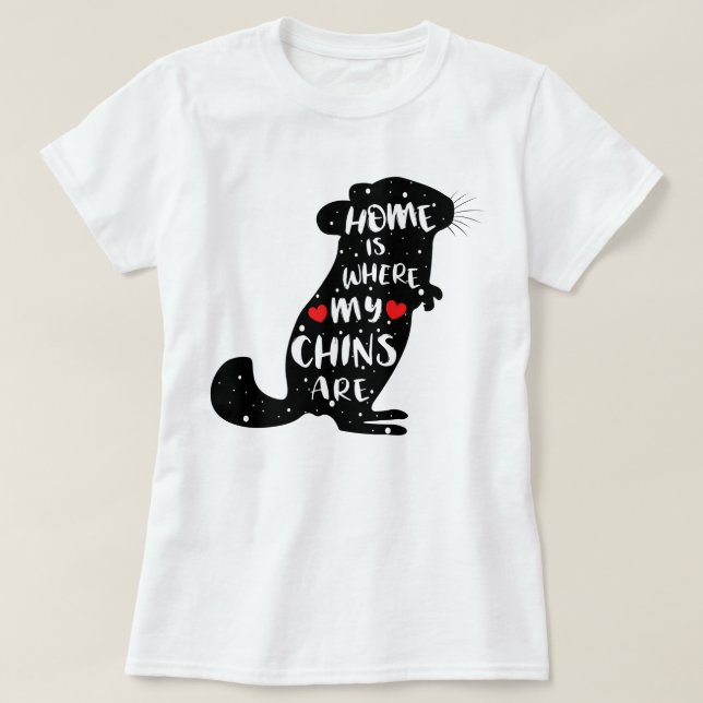 Chinchillas | Schöner Spruch | Chinchilla Halter T Shirt (Design framsida)