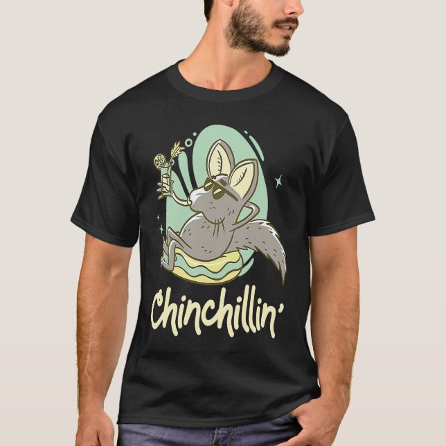 Chinchillin'   Chinchilla T Shirt (Framsida)