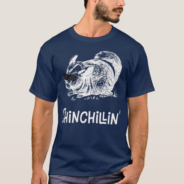 Chinchillin Funny Chinchilla T Shirt (Framsida)