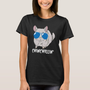 Chinchillin Hårig Coola Rodent with Sunglass Chin T Shirt