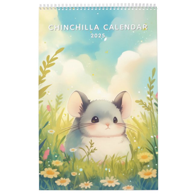 Chinchillin hela året 2025 kalender (Omslag)