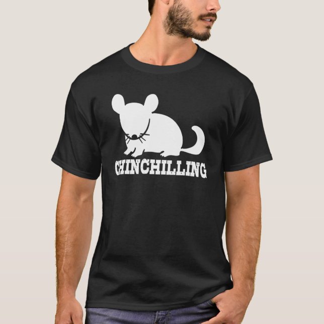 Chinchilling Chinchilla Chinchillas Wool Mouse Rod T Shirt (Framsida)