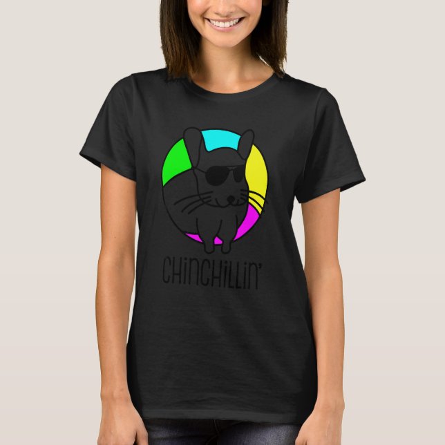 Chinchillins Coola Chinchilla T Shirt (Framsida)