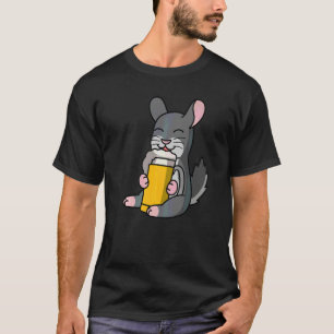 Chinchillor som dricker öl Husdjur T Shirt