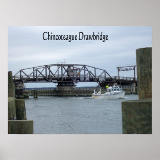 Chincoteague Drawbridge Poster