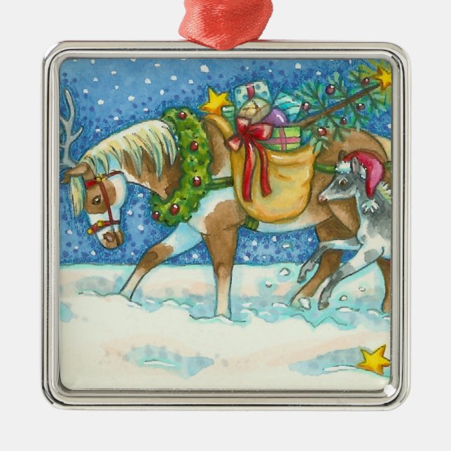 CHINCOTEAGUE ISLAND PONIES CHRISTMAS ORNAMENT (Framsidan)