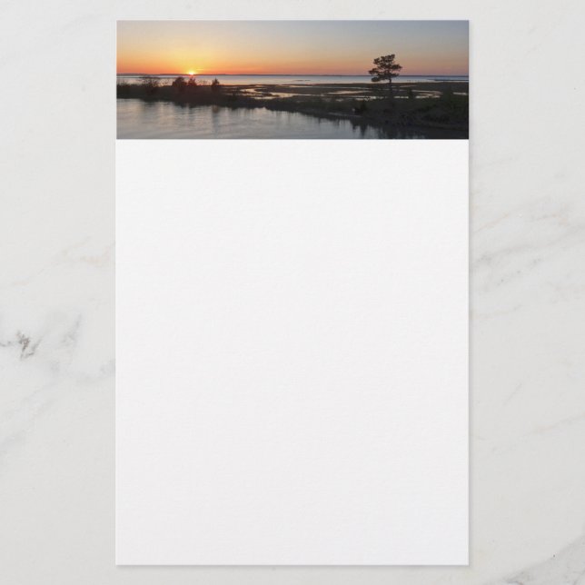 Chincoteague Sunset I Virginia Ligcape Brevpapper (Framsida)