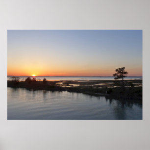 Chincoteague Sunset I Virginia Ligcape Poster