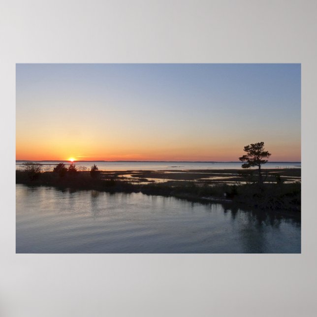 Chincoteague Sunset I Virginia Ligcape Poster (Framsidan)