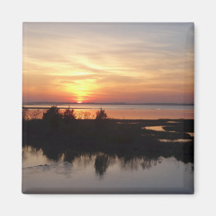 Chincoteague Sunset II Virginia Ligcape Magnet
