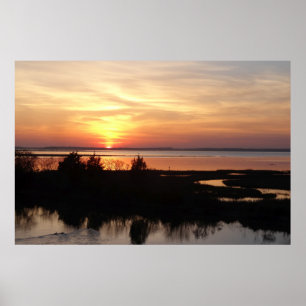 Chincoteague Sunset II Virginia Ligcape Poster
