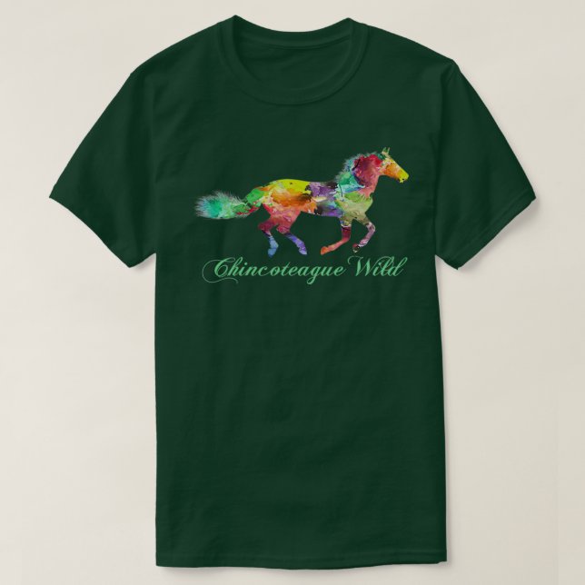 Chincoteague Vild Pony T Shirt (Design framsida)