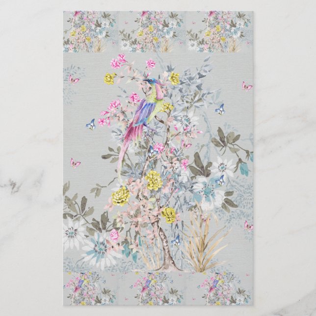 Chine soirée,toile,nature scene,antique,pattern,pe brevpapper (Framsida)