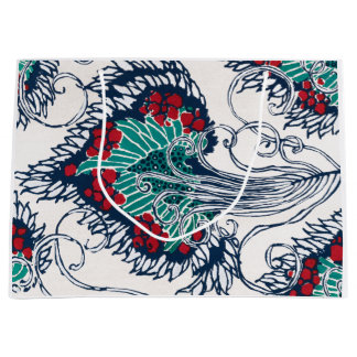 CHINESE BLOMMIGT PRINT GIFT BAG