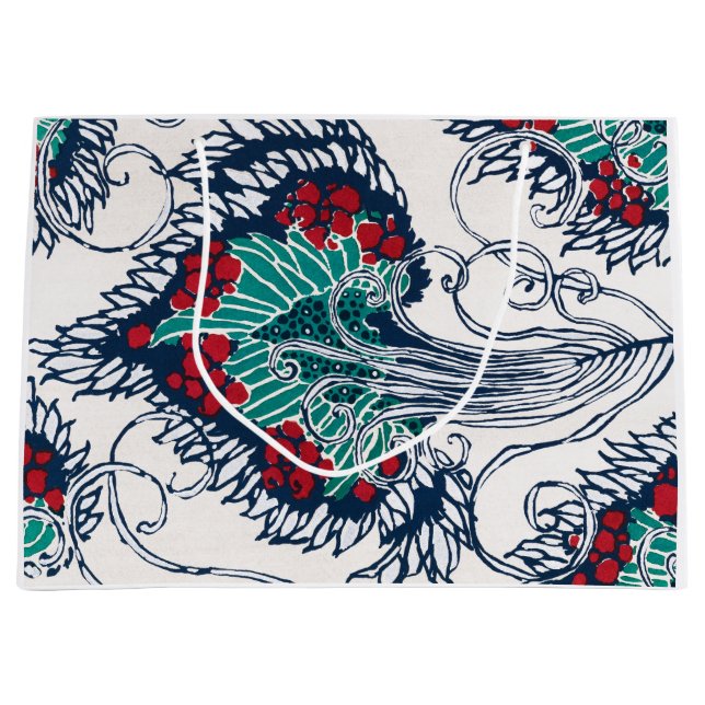 CHINESE BLOMMIGT PRINT GIFT BAG (Framsidan)