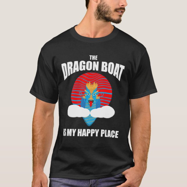 Chinese Boat Racing Quote for Dragon Boat Coach  6 T Shirt (Framsida)