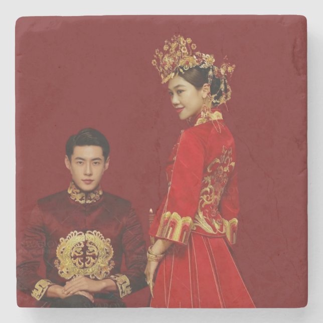 Chinese Couple Costume  Stenunderlägg (Framsidan)