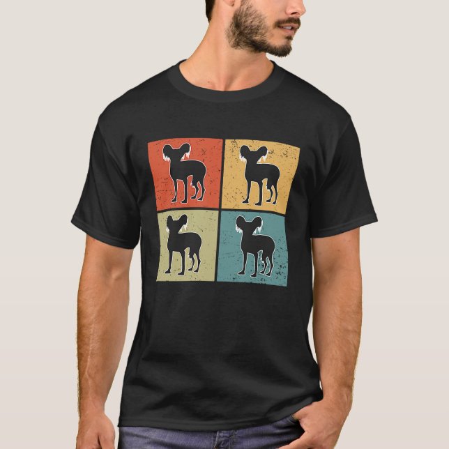 Chinese Crested Vintage T Shirt (Framsida)