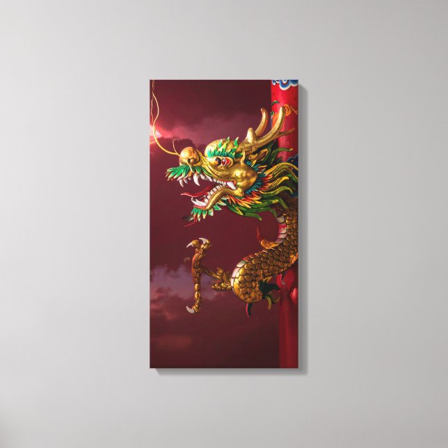 chinese dragon canvastryck (Framsida)