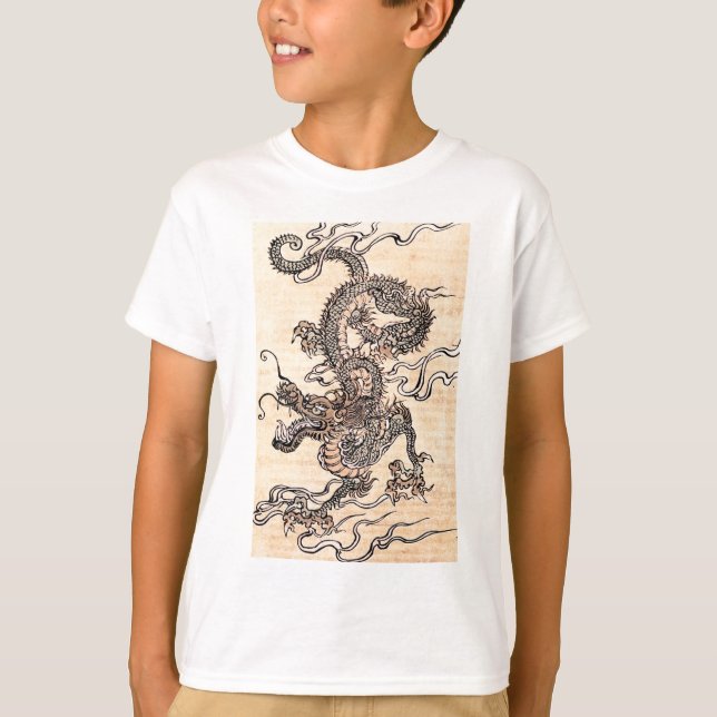 chinese-dragon-clipart-1 tee (Framsida)